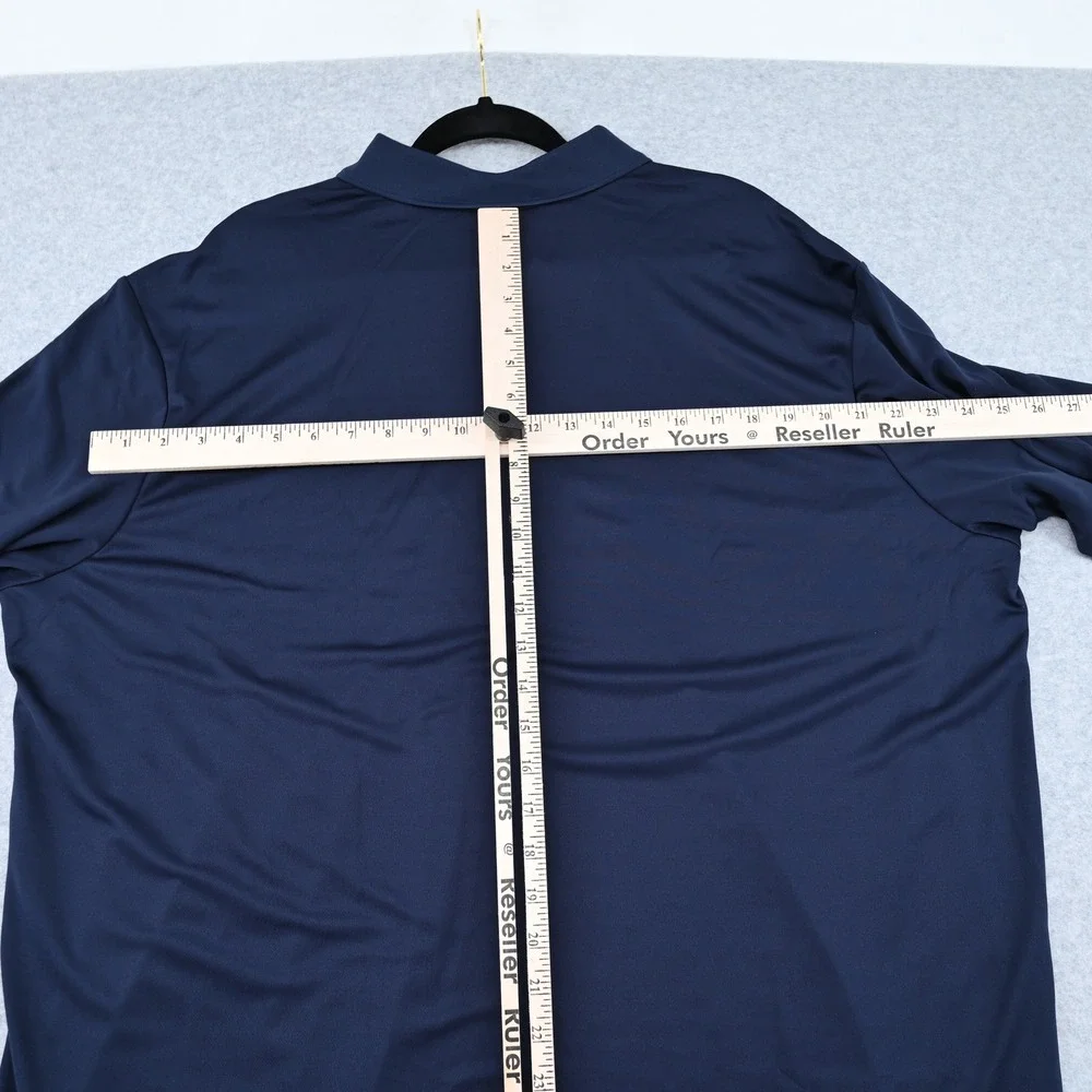 NWT Adidas AdiPerform Men's Golf Polo Shirt Navy Blue 2XL AE4777 UPF 30